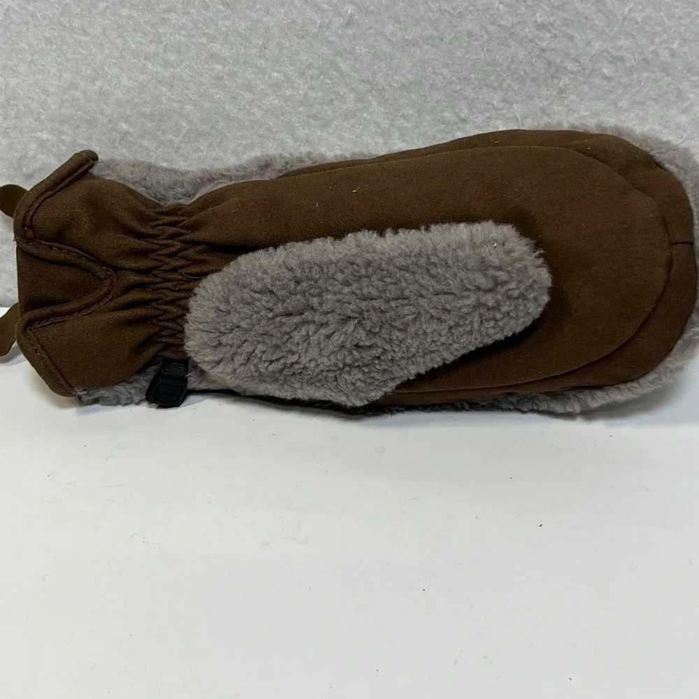 Carhartt Womens Sherpa Lined Singel Mitten Brown Grey DRTSND Medium ONLY ONE